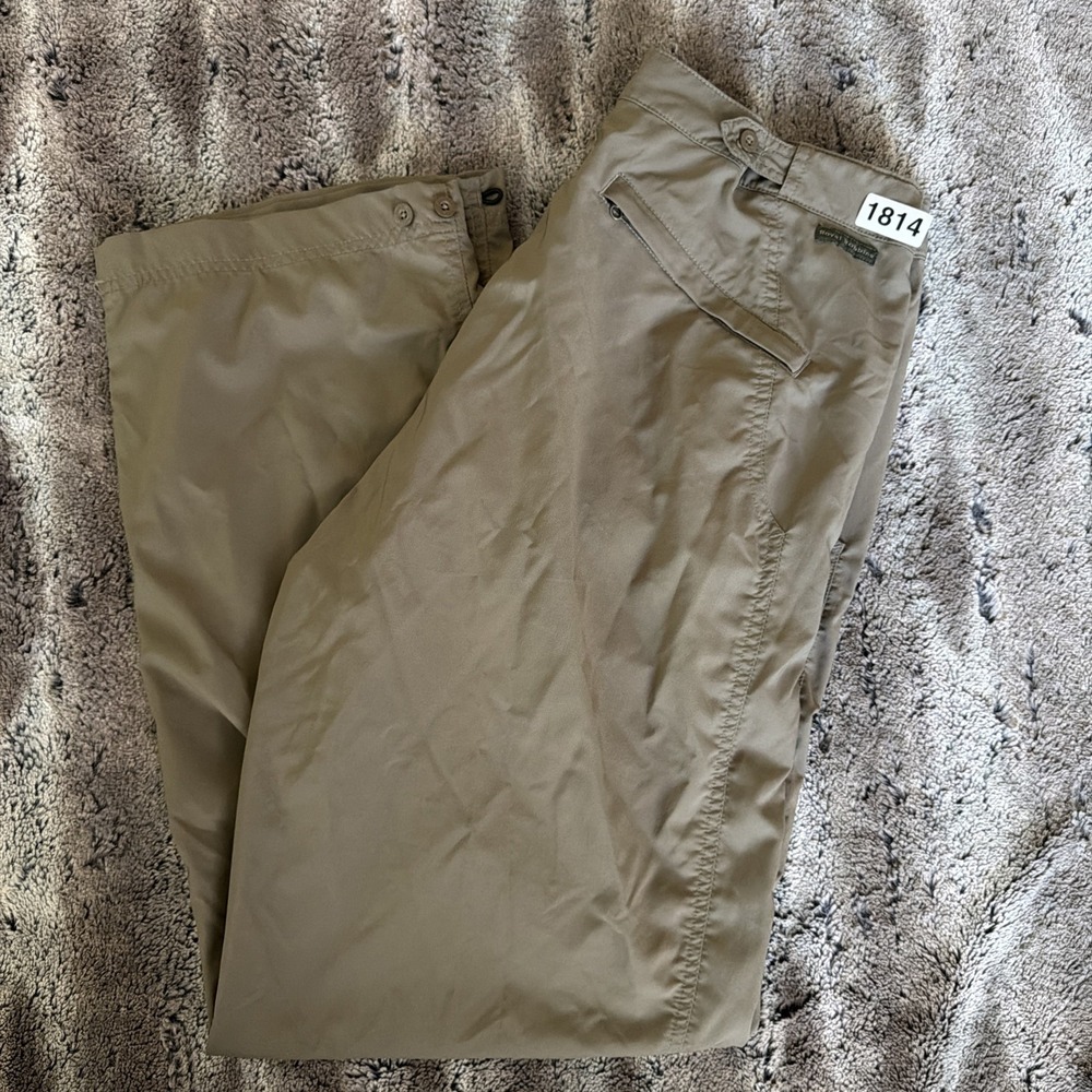 Royal Robbins Pants Womens 14 Brown Regular Length Outdoor Hiking Stretch Nylon
